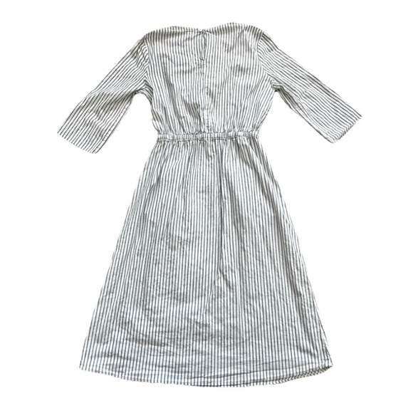 SOLIKA PINSTRIPED DRESS WITH POCKETS SIZE XS MINIMALIST CONTEMPORARY CHIC - Picture 10 of 11